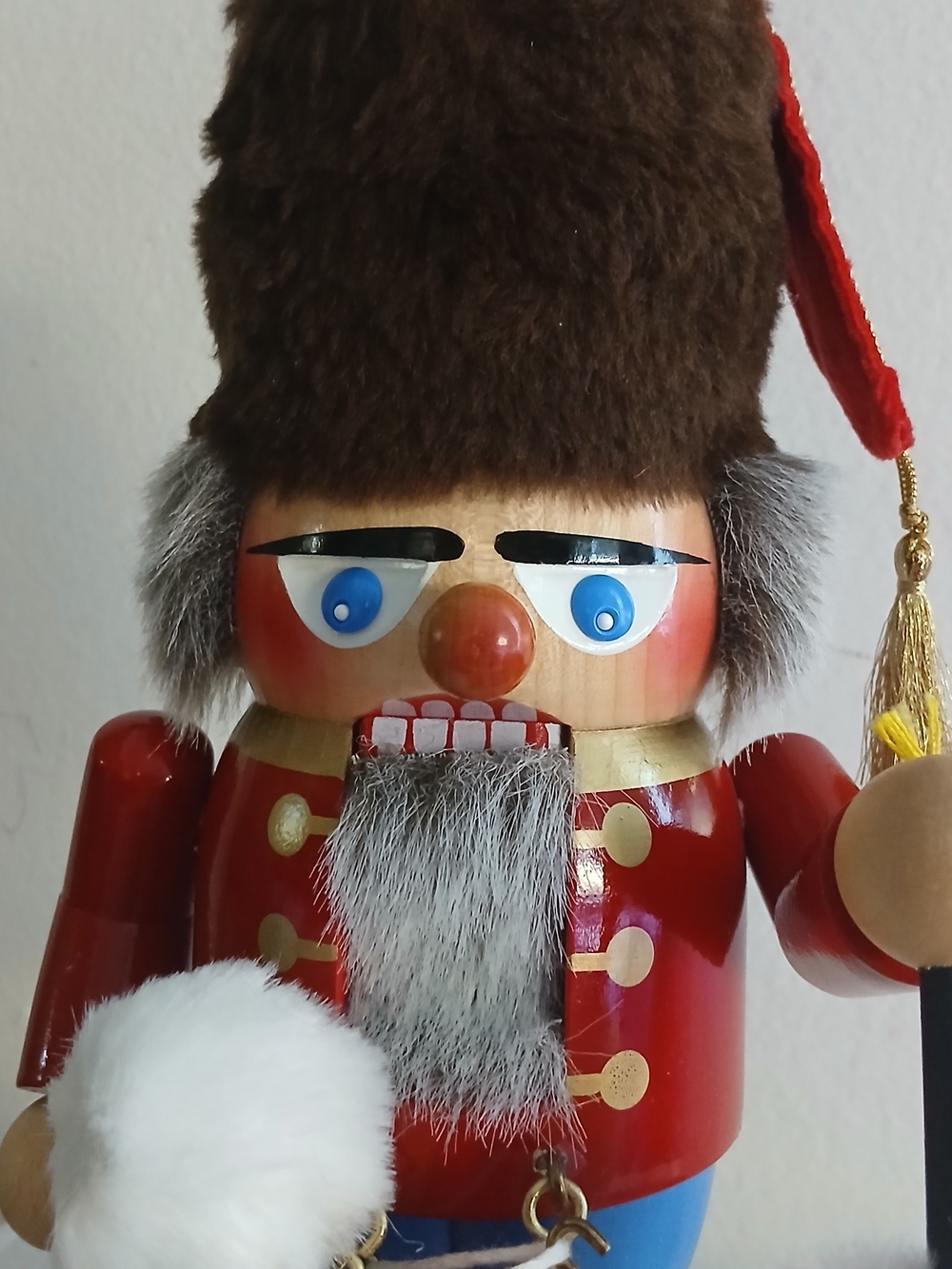 Vintage Steinbach Germany Wood Nutcracker Drummer Soldier Christmas + Box 10.5" - Picture 3 of 13